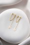 Heliophilia Silver Pendientes de Plata de Ley con Recubrimiento de Oro